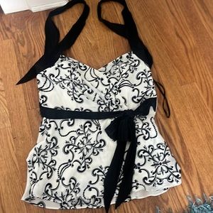 White House black market silk top